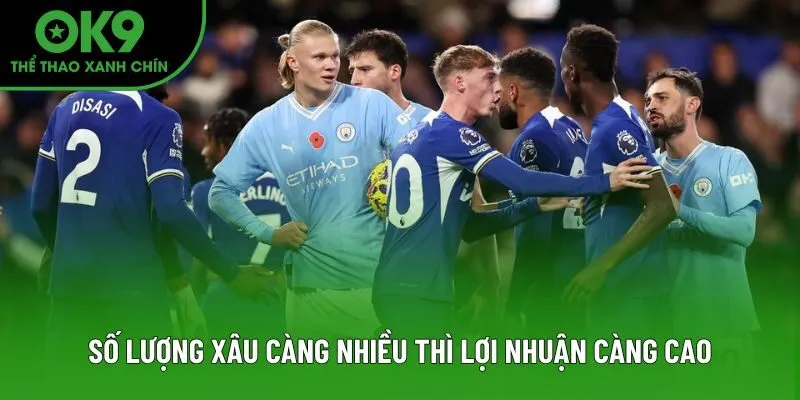 Càng nhiều xâu thì tích của Odds càng cao